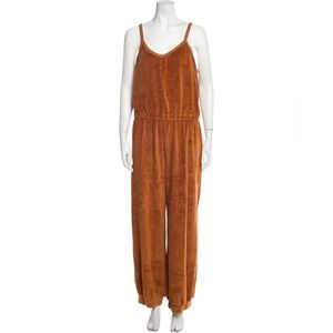 New! Suzie Kondi The Giorgi Terry Tank Jumpsuit in Autumn Maple Medium